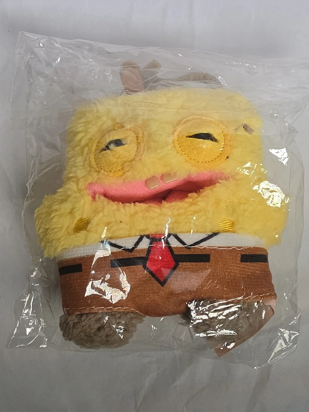 Yellow Plush Kids Character Hand Puppet with Brown Outfit